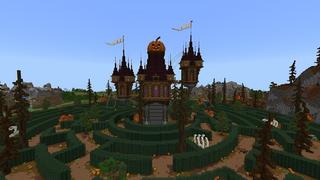 Screenshot of the Minecraft Bedrock Marketplace product Halloween Maze created by 4KS Studios.
