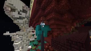 Screenshot of the Minecraft Bedrock Marketplace product Halloween Parkour Dimensions created by 4KS Studios.