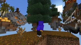 Screenshot of the Minecraft Bedrock Marketplace product Halloween Skyblock created by 4KS Studios.