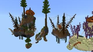 Screenshot of the Minecraft Bedrock Marketplace product Halloween Skyblock created by 4KS Studios.