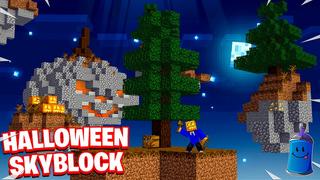 Thumbnail of the Minecraft Bedrock Marketplace product Halloween Skyblock created by 4KS Studios.