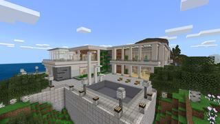Screenshot of the Minecraft Bedrock Marketplace product Hillside Mansion created by 4KS Studios.