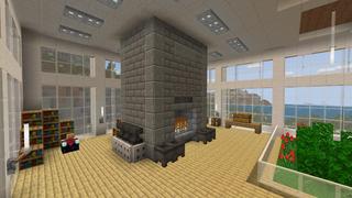 Screenshot of the Minecraft Bedrock Marketplace product Hillside Mansion created by 4KS Studios.