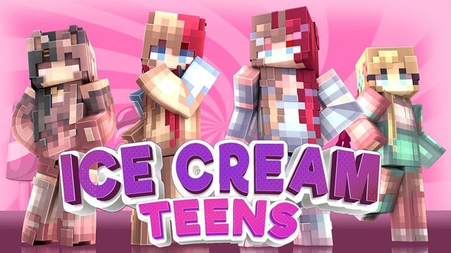 Thumbnail of the Minecraft Bedrock Marketplace product Ice Cream Teens created by 4KS Studios.