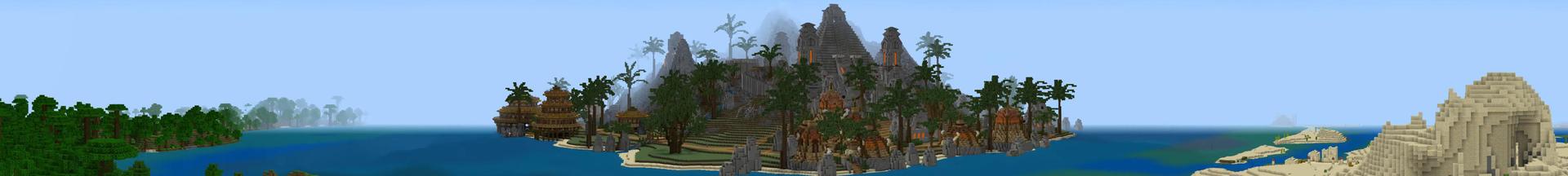Panorama of the Minecraft Bedrock Marketplace product Inferno Temple created by 4KS Studios.