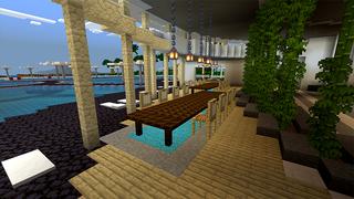 Screenshot of the Minecraft Bedrock Marketplace product Island Mega Mansion created by 4KS Studios.