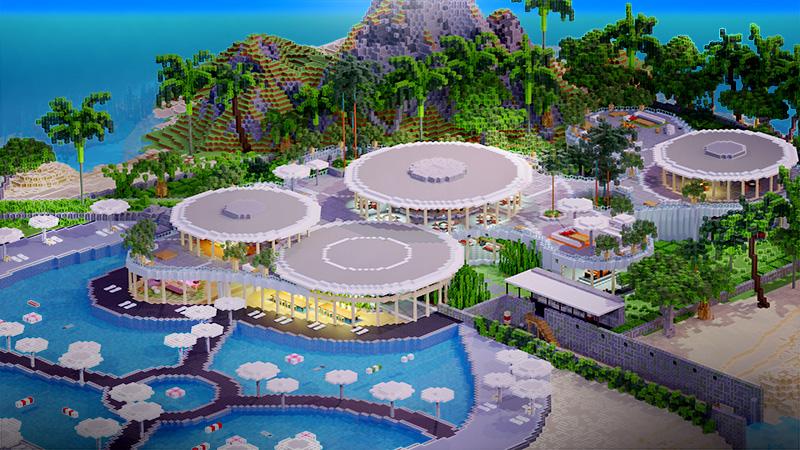 Island Mega Mansion by 4KS Studios | CHUNK - Minecraft Bedrock ...