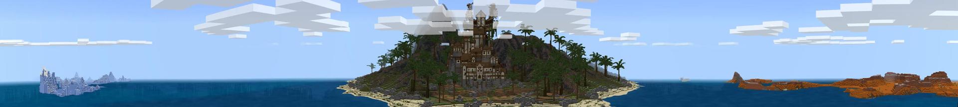 Panorama of the Minecraft Bedrock Marketplace product Jungle Oasis created by 4KS Studios.