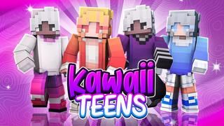 Thumbnail of the Minecraft Bedrock Marketplace product Kawaii Teens created by 4KS Studios.
