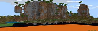 Panorama of the Minecraft Bedrock Marketplace product Lava Base created by 4KS Studios.