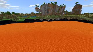 Screenshot of the Minecraft Bedrock Marketplace product Lava Base created by 4KS Studios.