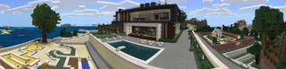 Panorama of the Minecraft Bedrock Marketplace product Lil Rich Mansion created by 4KS Studios.