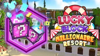 Thumbnail of the Minecraft Bedrock Marketplace product Lucky Block Millionaire Resort created by 4KS Studios.