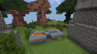 Screenshot of the Minecraft Bedrock Marketplace product Lucky Block Parkour created by 4KS Studios.