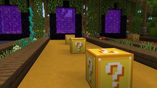 Screenshot of the Minecraft Bedrock Marketplace product Lucky Block Race created by 4KS Studios.