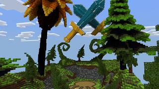 Screenshot of the Minecraft Bedrock Marketplace product Lucky Block Race created by 4KS Studios.