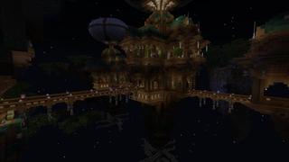 Screenshot of the Minecraft Bedrock Marketplace product Lucky Block Skybase created by 4KS Studios.