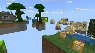 Screenshot of the Minecraft Bedrock Marketplace product Lucky Block Skyblock created by 4KS Studios.