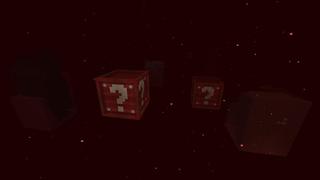 Screenshot of the Minecraft Bedrock Marketplace product Lucky Block Skyblock created by 4KS Studios.