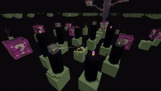 Screenshot of the Minecraft Bedrock Marketplace product Lucky Block Skyblock created by 4KS Studios.