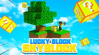 Thumbnail of the Minecraft Bedrock Marketplace product Lucky Block Skyblock created by 4KS Studios.