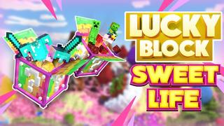 Thumbnail of the Minecraft Bedrock Marketplace product Lucky Block Sweet Life created by 4KS Studios.