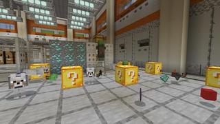 Screenshot of the Minecraft Bedrock Marketplace product Lucky Blocks! created by 4KS Studios.