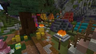 Screenshot of the Minecraft Bedrock Marketplace product Lucky Blocks Camp Kira created by 4KS Studios.