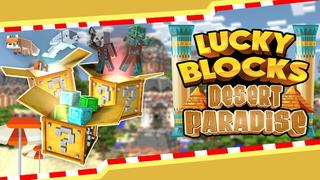 Thumbnail of the Minecraft Bedrock Marketplace product Lucky Blocks Paraíso do Deserto created by 4KS Studios.