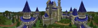 Panorama of the Minecraft Bedrock Marketplace product Lucky Blocks New Horizon created by 4KS Studios.