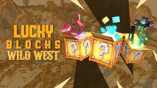 Thumbnail of the Minecraft Bedrock Marketplace product Lucky Blocks Wild West created by 4KS Studios.