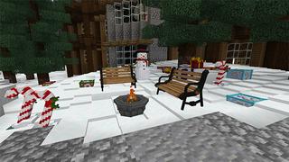 Screenshot of the Minecraft Bedrock Marketplace product Lucky Blocks: Winter created by 4KS Studios.