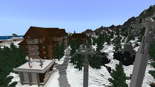 Screenshot of the Minecraft Bedrock Marketplace product Lucky Blocks: Winter created by 4KS Studios.