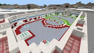 Screenshot of the Minecraft Bedrock Marketplace product Lucky Blocks: Winter created by 4KS Studios.