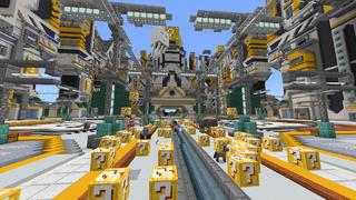 Screenshot of the Minecraft Bedrock Marketplace product Lucky Blocks created by 4KS Studios.