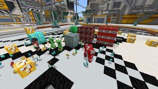 Screenshot of the Minecraft Bedrock Marketplace product Lucky Blocks created by 4KS Studios.