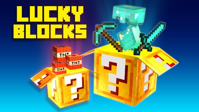 Thumbnail of the Minecraft Bedrock Marketplace product Lucky Blocks created by 4KS Studios.