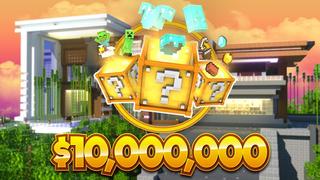 Thumbnail of the Minecraft Bedrock Marketplace product Lucky Skyblock Mansão Moderna created by 4KS Studios.