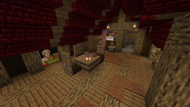 Screenshot of the Minecraft Bedrock Marketplace product Lucky Skyblock Tavern created by 4KS Studios.