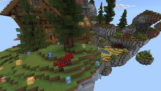 Screenshot of the Minecraft Bedrock Marketplace product Lucky Skyblock Tavern created by 4KS Studios.