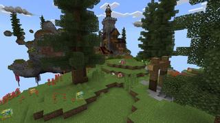 Screenshot of the Minecraft Bedrock Marketplace product Lucky Skyblock Tavern created by 4KS Studios.