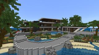 Screenshot of the Minecraft Bedrock Marketplace product Luxury Beach Mansion created by 4KS Studios.