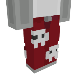 Thumbnail of the Minecraft Bedrock Marketplace product Maroon Skull Pants created by 4KS Studios.