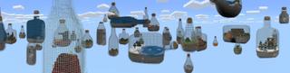 Panorama of the Minecraft Bedrock Marketplace product Mega Bottle Skyblock created by 4KS Studios.