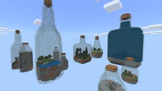 Screenshot of the Minecraft Bedrock Marketplace product Mega Bottle Skyblock created by 4KS Studios.