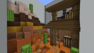 Screenshot of the Minecraft Bedrock Marketplace product Mega Find the Button created by 4KS Studios.