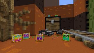 Screenshot of the Minecraft Bedrock Marketplace product Mega Lucky Block Skyblock created by 4KS Studios.