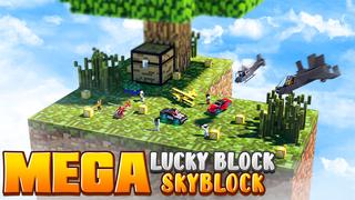 Thumbnail of the Minecraft Bedrock Marketplace product Mega Lucky Block Skyblock created by 4KS Studios.