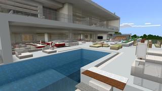 Screenshot of the Minecraft Bedrock Marketplace product Mega Party Mansion created by 4KS Studios.