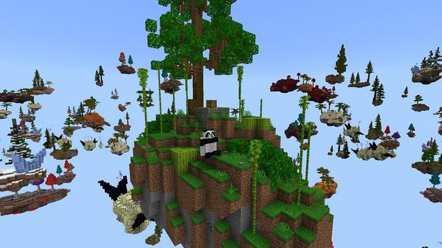 Screenshot of the Minecraft Bedrock Marketplace product Mega Skyblock created by 4KS Studios.